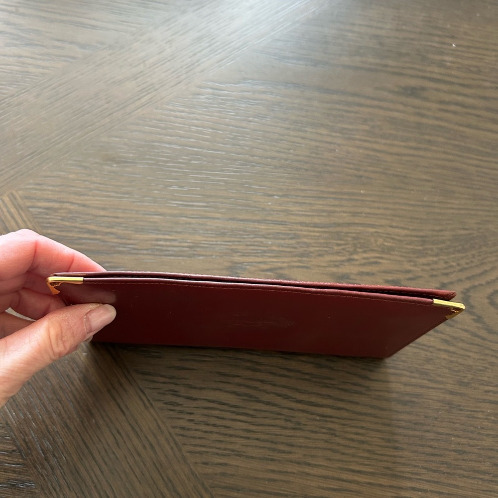 Cartier VINTAGE Burgundy Long Wallet EUC - Picture 14 of 15